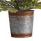 2ft. Pre-Lit Pine Artificial Christmas Tree in Rustic Metal Planter, Warm White Lights